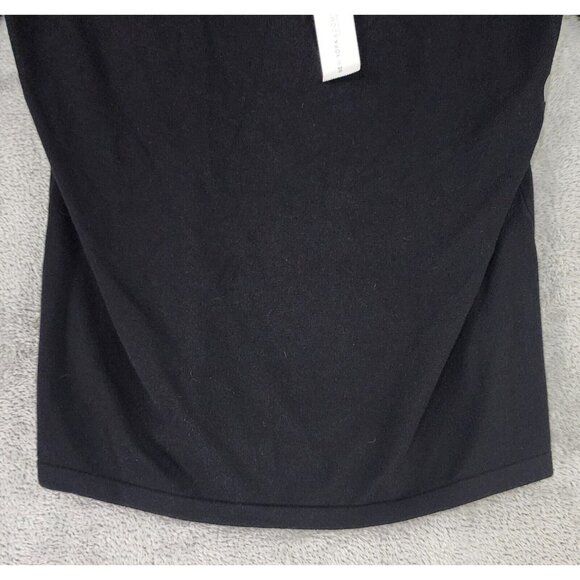 New York and Company Sweater Womens Large Black Cowl Neck Long Sleeve Y2K Top - Picture 7 of 11